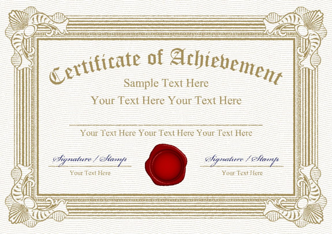 Carl’s Certificate